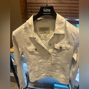 Eddie Bauer linen jacket size small. Light cream color.